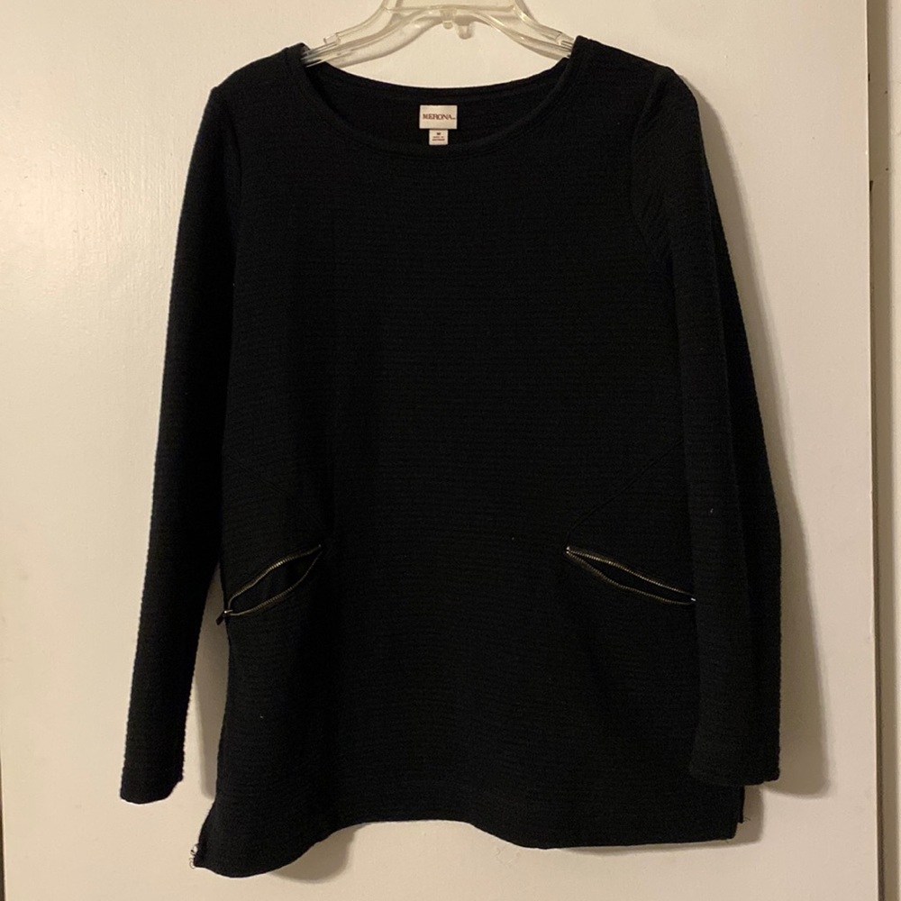 Long sleeved black sweater